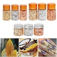 thumbnail image 2 of 3 botellas de escamas de lámina dorada Escamas de dorado hechas de hojalata para láminas Eccomum Copos de papel de aluminio, 2 of 5