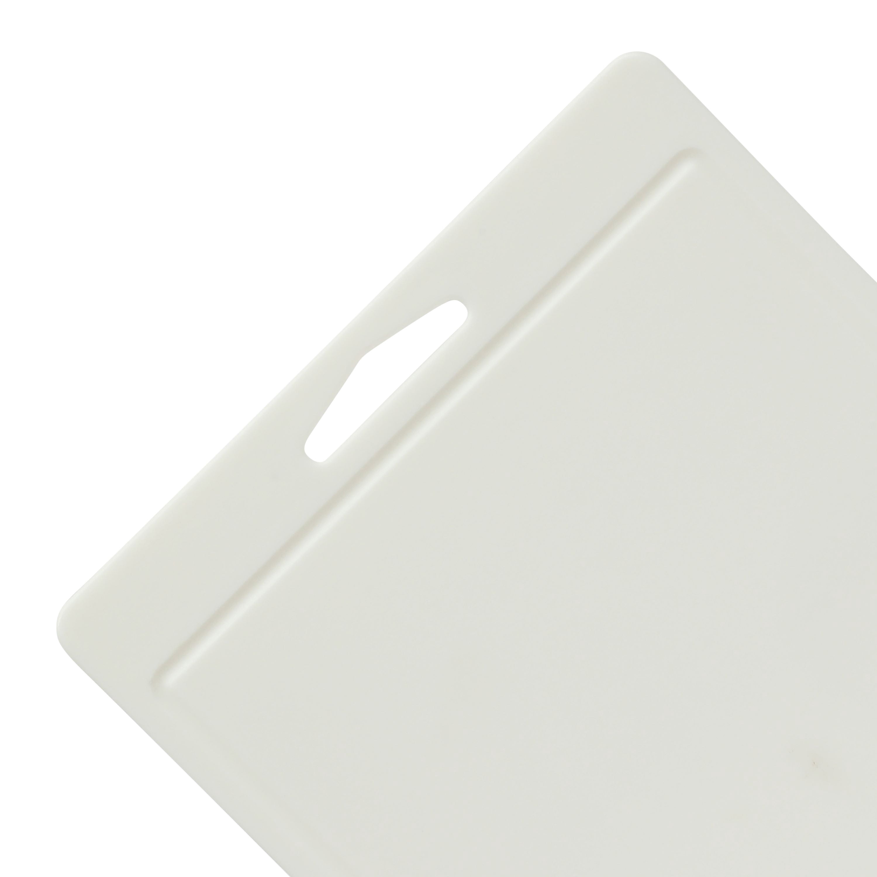 Martha Stewart 18" x 13" Plastic Cutting Boards Set for Kitchen, White