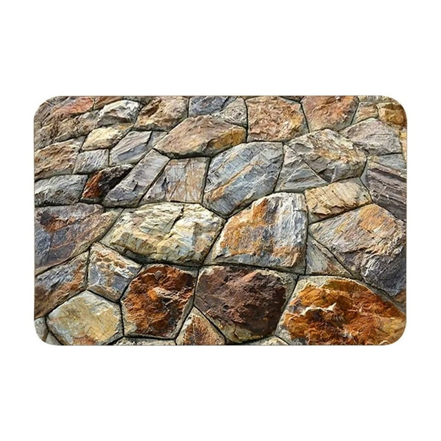 3D Visual Carpet B60X90Cm, 3D Optical Rug Brick Bottomless Hole Design Non Area Rug for Living Room Bedroom Front Door Mat Playroom & Gameroom Floor Carpet Decor, a Carpet