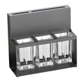 thumbnail image 3 of Organizador de utensilios de cocina moderno universal antideslizante para bloque de cuchillos de mostrador gris, 3 of 9