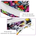 thumbnail image 3 of Graffiti Chic Bikini Set with Detachable Sponge & Adjustable Strap | 2-Pack for Versatile Swim Suit Looks, 3 of 6
