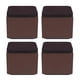 thumbnail image 2 of 4 piezas de protectores de pies para cama, muebles sólidos, elevadores, mesas y sofás, antideslizantes Marrón 60x52mm, 2 of 9