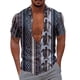 thumbnail image 1 of Camisas De Vestir Para Hombre Camisa de manga corta creativa holgada informal con estampado Digital 3d de bohemia a la moda de verano (Purple, 7XL), 1 of 4