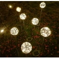 thumbnail image 5 of Solar Garden Stake Lights with 20 LED Color Changing Bulbs | Auto On/Off IP65 Waterproof Outdoor Landscape Lighting for Yard Patio Walkway | 74cm Tall Ground Insert Decorative Solar Ball Lights, 5 of 6