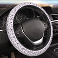 thumbnail image 4 of Kdxio Lavender Flowers Print Elastic Stretch Steering Wheel Cover,Auto Steering Wheel Cover,15 Inch Anti-Slip,Warm in Winter and Cool in Summer,Fit Suvs,Vans Cars,Trucks, 4 of 7
