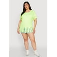 thumbnail image 3 of Womens Plus Size Fringe Hem Tee, 3 of 5