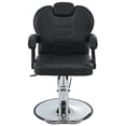 thumbnail image 2 of Classic Reclining Barber Chair Salon Chair with Heavy Duty Hydraulic Pump 360°Rotation Chair, 2 of 8