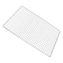 HEMOTON Stainless Steel Basket Mesh Net for Barbecue Grilling Outdoor Cooking Tool