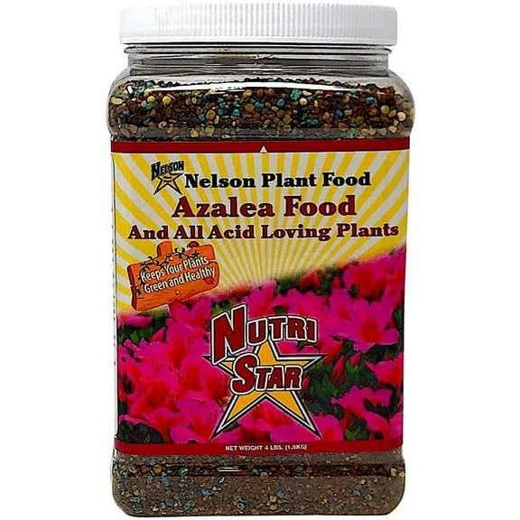 Nelson Plant Food for All Acid Loving Plants In Ground Container Patio Food Huge Blooms Azalea Jasmines Roses Camellias Gardenias NutriStar 9-13-11 (4 lb)