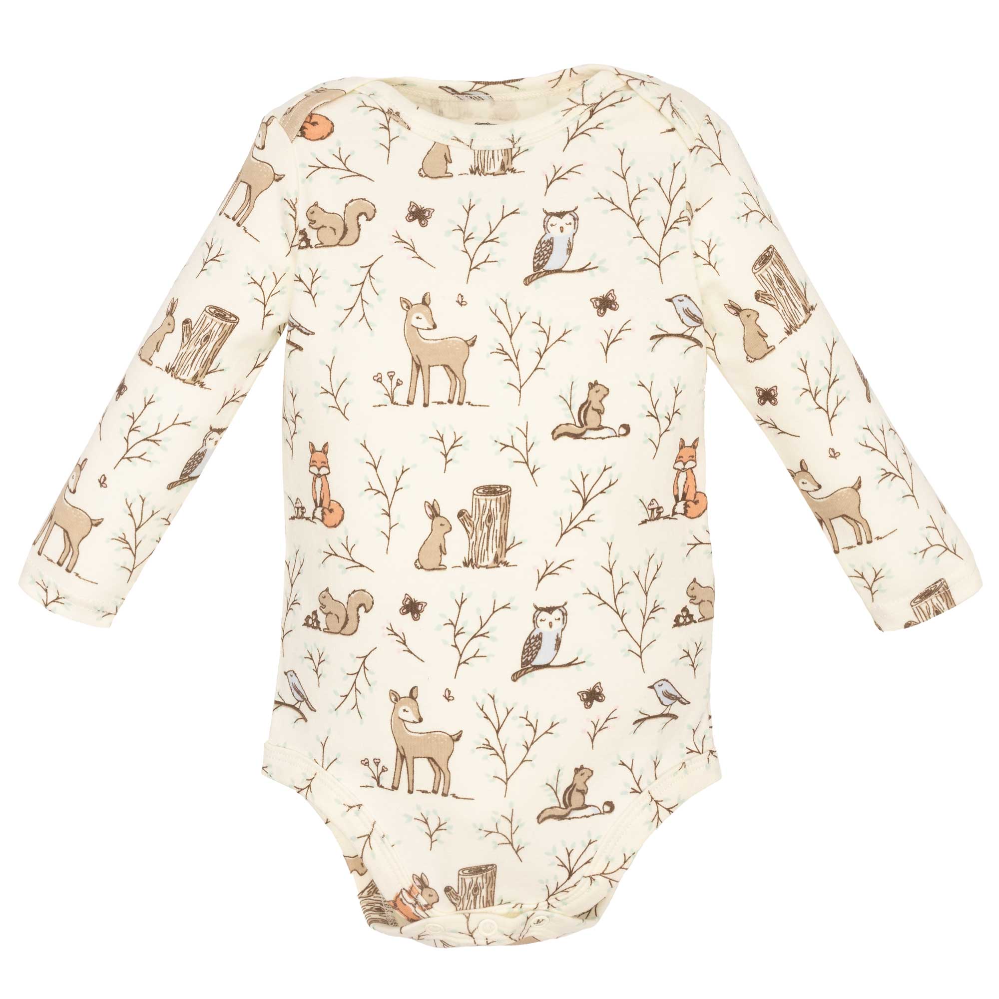 Hudson Baby Infant Girls Cotton Layette Set, Enchanted Forest, 0-3 Months