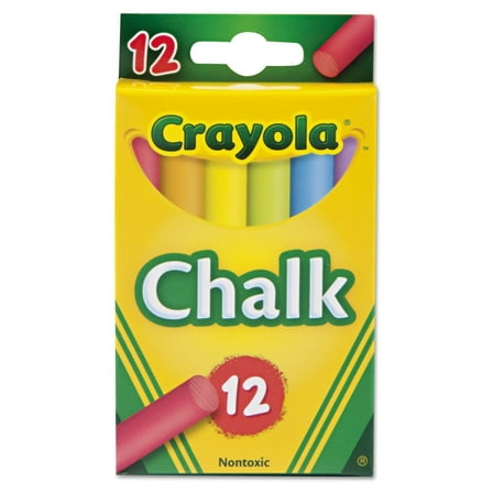 Crayola Colored Low Dust Chalk, 12Ct