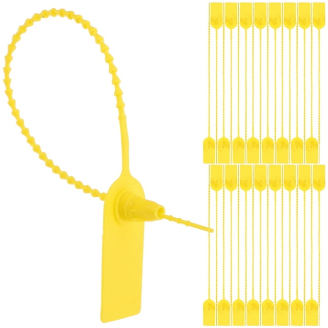 100 Pcs Étiquettes de Sécurité, Sceaux de Protection, Attaches, Serrures Autobloquantes