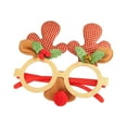 thumbnail image 4 of Gafas de disfraz Flexibilidad Gafas navideñas Monturas de gafas para fiestas campanas rojas, 4 of 8