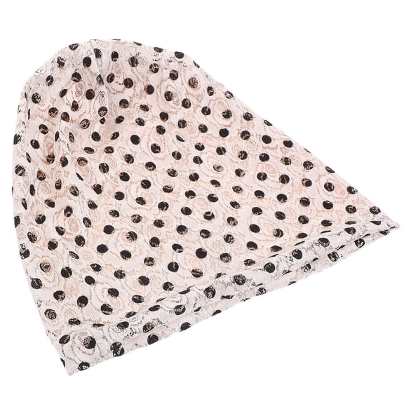 DRAFIDEEP 1Pc Beige Lace Maternity Cap Cotton Nurse Wrap Comfortable Hair Accessory for Summer