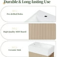 thumbnail image 6 of 19" Small Single Bathroom Vanity with Sink,1 Door,Toilet Paper Holder and Left or Right Storage Shelves,Modern Wood Bathroom Vanity Sink Cabinet, Freestanding, 6 of 9