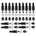 thumbnail image 1 of 15 Sets DC Power Connectors 5.5mm Plugs Male and Female Jack Sockets Screw Nuts Panel Mount Adapters, 1 of 5