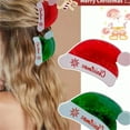 thumbnail image 6 of Christmas Hat Shaped Jaw Clip Festive Cartoon Hair Clamps for Thin and Thick Hair Seasonal Non Barrettes Women Girls, 6 of 9