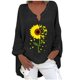 thumbnail image 1 of Camiseta suelta estampada a la moda para mujer Blusa de manga larga con cuello en V Tops casuales Pompotops FGAJ3855, 1 of 5