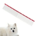 thumbnail image 3 of Stainless Steel Teeth Comb, Two Different Densities Static-Free Pet Comb   for Combing Hair Red,Purple, 3 of 7