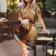 thumbnail image 3 of Balery Cute Floral Cow Vestidos sueltos de manga corta para mujer, vestidos de verano 2025, vestidos casuales de corte A con vuelo., 3 of 6
