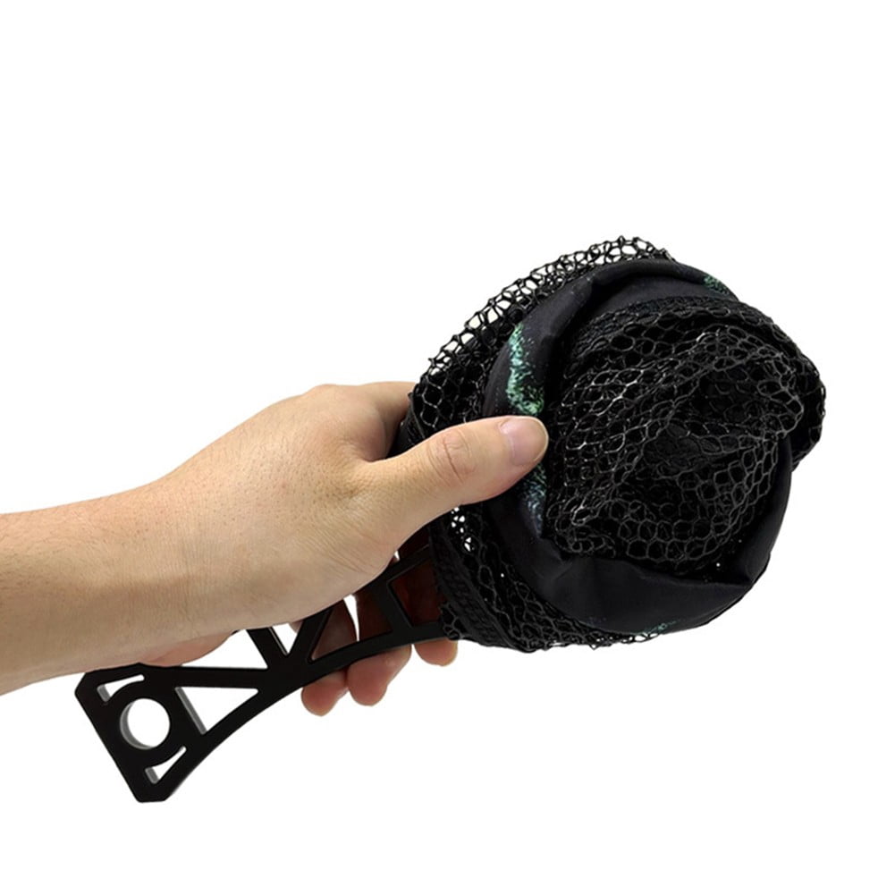 CENL Handle Fly Fishing Hand Net Glue Coated Mesh Cloth Catching Butterfly Net Foldable Stream Landing Net Portable Fishing Net