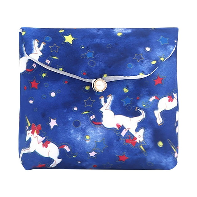Bolsa para guardar toallas sanitarias | Organizador menstrual portátil de algodón para niñas y estudiantes | Porta toallitas húmedas multicompartimento | Bolsa compacta con cremallera a prueba de f
