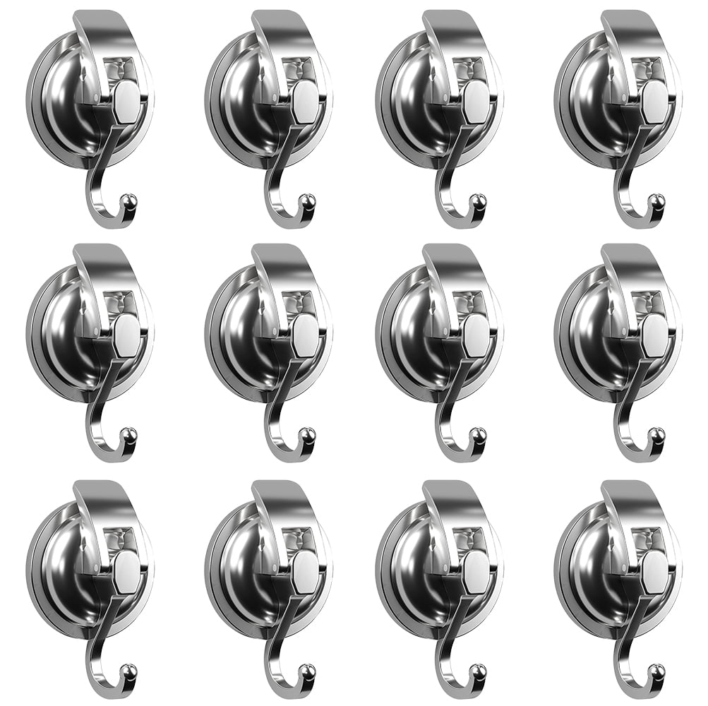 Heavy Duty Vacuum Suction Cup Hooks for Bathroom Showel Wall/Glass Doo –  Quality Home Distribution