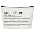 thumbnail image 5 of 7Pcs Sister Makeup Bag Gift under $5! Yannianjz Best Sister Makeup Bag, Missing You Toiletry Bag for Sister Gift, Travel Cosmetic Case with Inspirational Quote, Zipper Closure Bag, 5 of 9