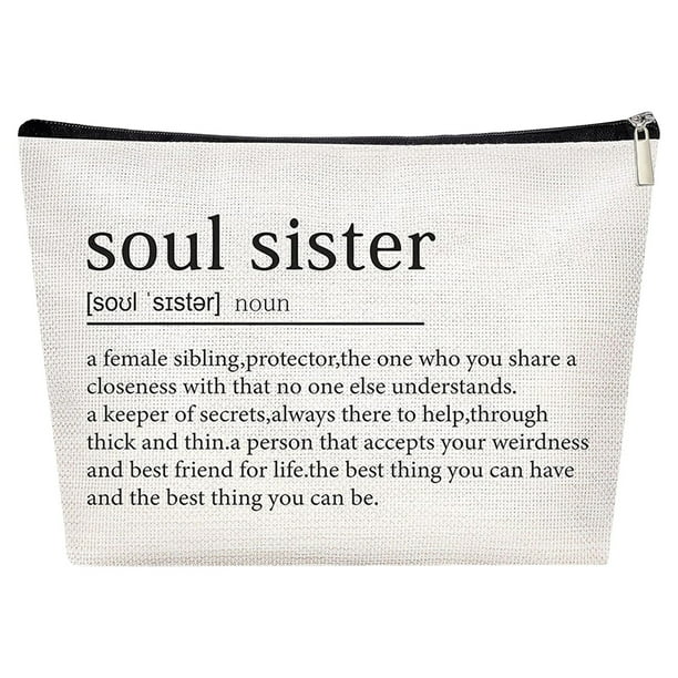 Sister Sister Gift Missing You Send Love Makeup Case Toiletry Bag Friend Makeup Bag For Friend Gifts