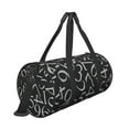thumbnail image 3 of Haiem Numbers Pattern Gym Bag for Women Men, Waterproof Travel Duffel Bags, Personal Item Travel Bag Weekender Bag with Shoes Compartment & Wet Pocket, 3 of 8
