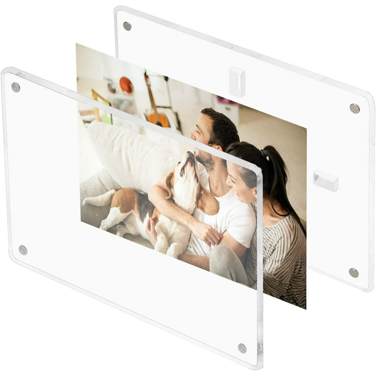 Picture Frames, 5x7 Frame, Solid Wood HD Plexiglass Certificate Frame for Wall Mounting and Desktop Display, Mixtiles Photo Frames Stick to Wall