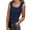 Navy, variant on HNMKIU Women's Square Neck Tank Top Casual Sleeveless Summer Layering Shirt Comfortable Basic Ideal for Outfits,Size XL