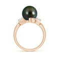 thumbnail image 2 of ANGARA Classic Tahitian Cultured Pearl Bypass Ring in 14K Rose Gold for Women | June Birthstone, Birthday, Anniversary, Jewelry Gift for Women | Pearl Ring, 2 of 9