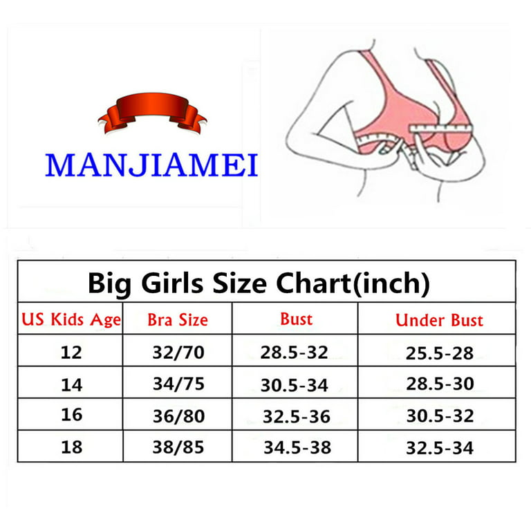 Buy MANJIAMEI Young Girl First Time Thin Cup Cotton Training Bra