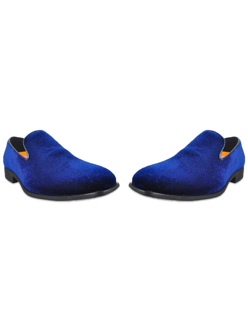 Jodano Boys Velvet Slip On Shoes Royal Blue 8 Youth Walmart