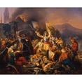 thumbnail image 3 of Jozsef von Molnar 24x20 Black Modern Framed Museum Art Print Titled - The Reconquest from Oven from the Hand of the Turks in 1686 (1858), 3 of 5