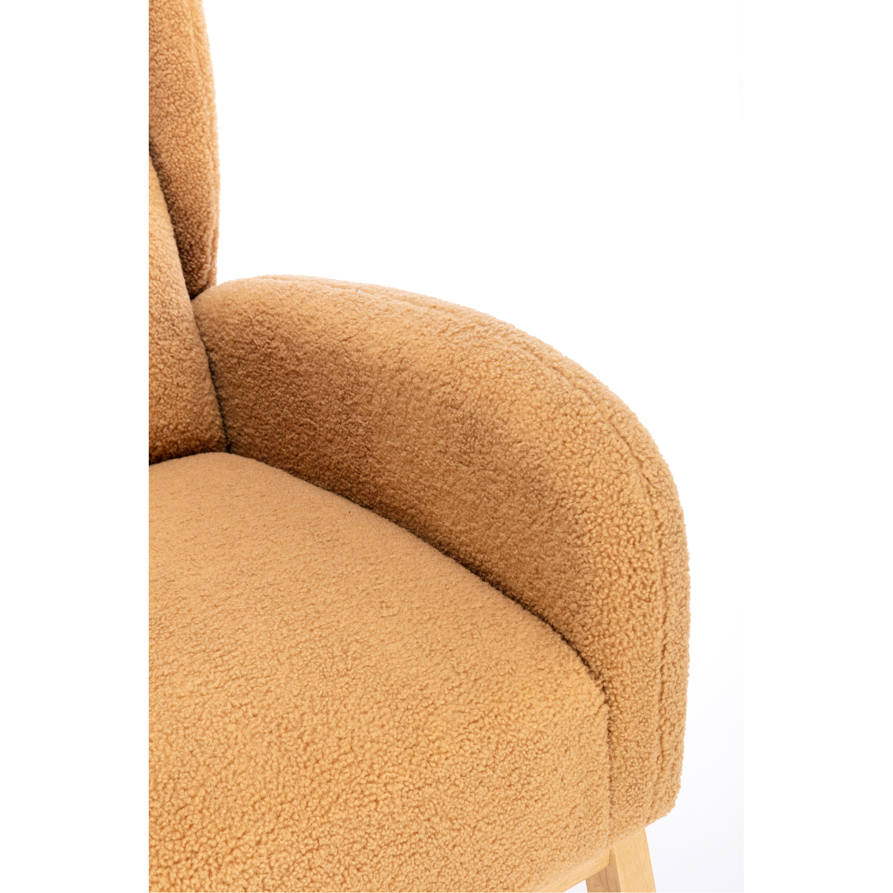 Modern Khaki Rocking Chair With Fabric, 38" D X 28" W 40" H, Sponge & Cotton Filling Color 38"d 28"w 40"h, Wipe Clean