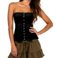 thumbnail image 1 of Top corto sin tirantes de moda - Informal para primavera/verano - Combínalo con vaqueros - Poliéster spandex transpirable - Tallas S-XXL, 1 of 4