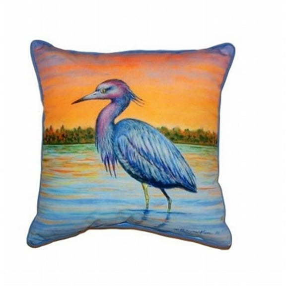 Betsy Drake ZP493 Heron & Sunset Extra Large Zippered Pillow - 20 x 24 in.