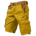 thumbnail image 2 of Dresfit Men's Cargo Shorts Knee Length Baggy Shorts Summer 2026 Solid Drawstring Running Short Pants Lightweight Relaxed Fit Hiking Bermuda Shorts with Pockets 3XL, 2 of 4