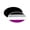 Asexual, variant on LGBTQ+ Aromantic Pride Flag Car Bumper Magnet - 5x3 Inch Oval - 1 Flexible Magnet 5x3 Inch Oval 1 Magnet