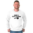 thumbnail image 5 of How Cut Carbs Cutter Foodie Pizza Long Sleeve TShirt Men Women Brisco Brands M, 5 of 6