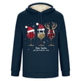 thumbnail image 4 of Sudadera con capucha para hombre, informal, a la moda, con estampado navideño, de manga larga y bolsillo, de poliéster, 4 of 5