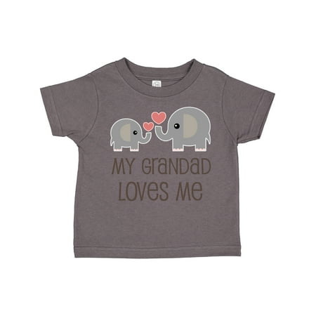 

Inktastic My Grandad Loves Me Boys or Girls Toddler T-Shirt