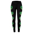 thumbnail image 4 of BOOMILK St. Patrick's Day Leggings for Women Trendy Shamrock Print High Waisted Stretch Legging Plus Size Workout Yoga Pants, 4 of 4