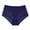 Dark Blue, variant on MEICHEN Women's High Waisted Elastic Breathable Comfortable Briefs Solid Sheer Sexy Mesh Panties Seamless Underwear