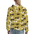 thumbnail image 7 of Fotbe Horsemen In Horseraces Pattern Womens Long Sleeve Hoodie, Pullover Hooded Sweatshirt, Kangaroo Pocket Hoodie with Eye-catching Drawstrings-Small, 7 of 7