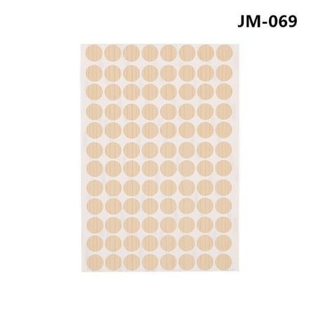 

96Pcs/sheet Self Adhesive Exterior Furniture Hardware Screws Decor Protective Cap Nuts Covers Decorative Films JM-069