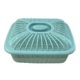 thumbnail image 2 of Cesta de malla para frutas con tapa, organizador de productos de cocina, cesta para pan, alimentos Azul Medio, 2 of 9