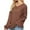 Brown, variant on IROINNID Pullover Sweater for Women Knitted Loose Fit Long Sleeve Casual Sweater Basic Pullover V-Neck Sweater